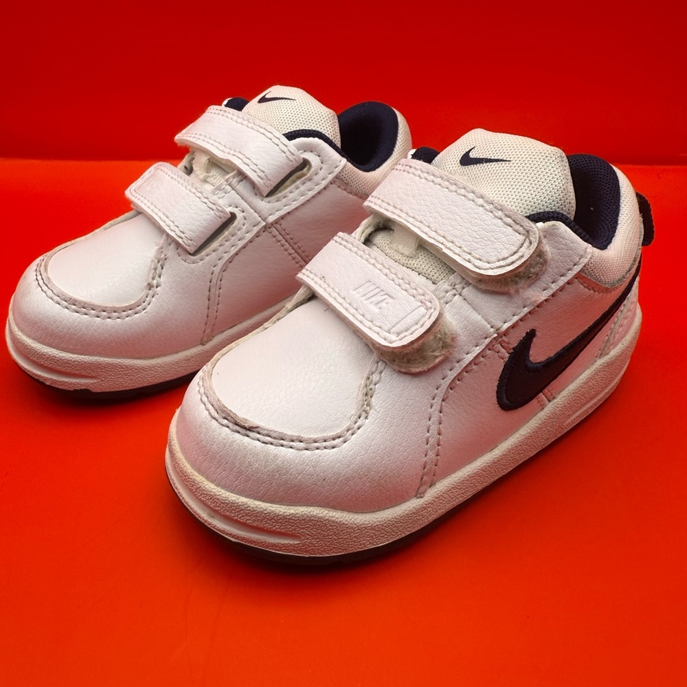 Nike PICO 4 (TDV) Kids White and Blue Sneakers size 6c